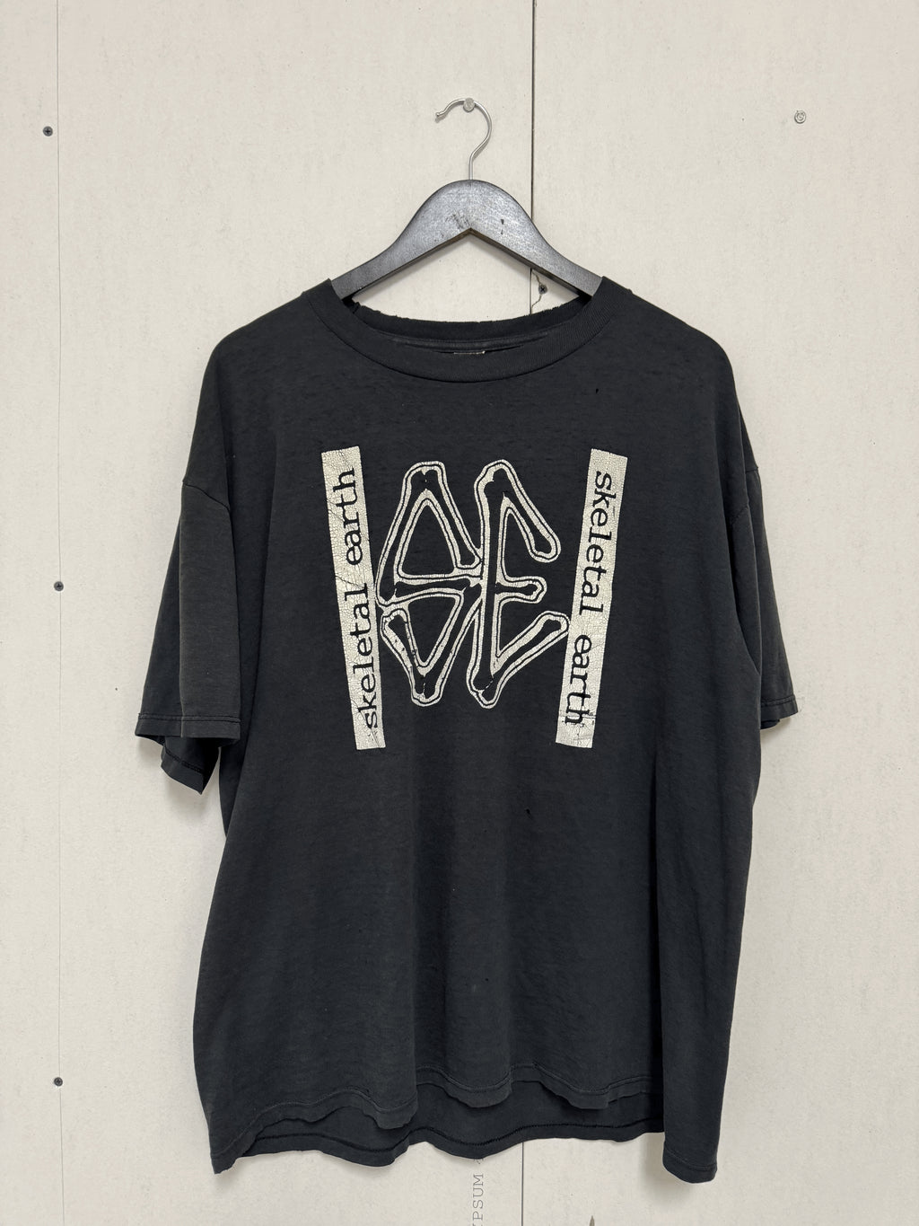 Skeletal Earth 90s Punk Band T-Shirt