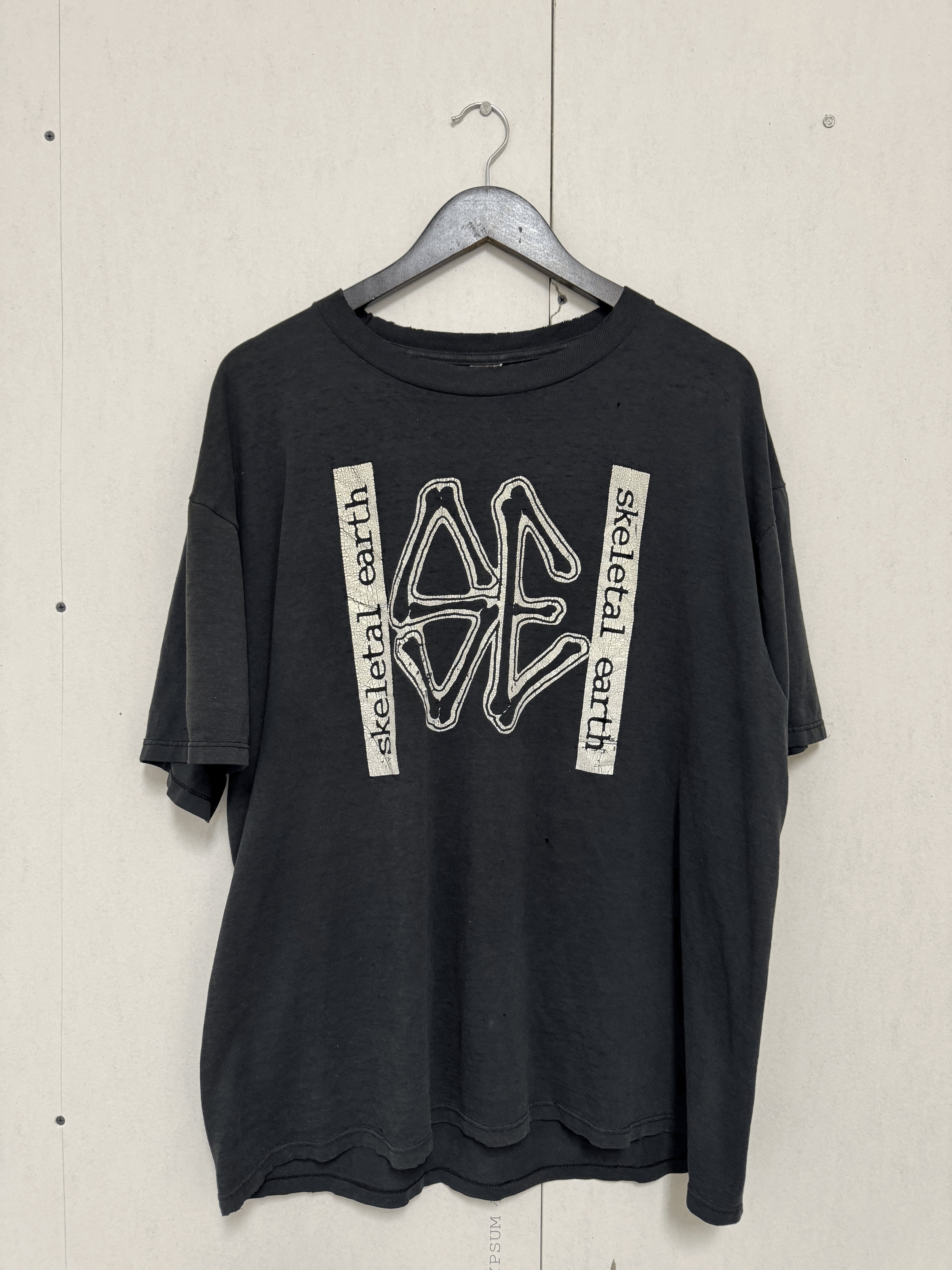 Skeletal Earth 90s Punk Band T-Shirt